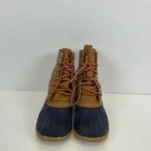 LL BEAN Vintage Men’s Duck Boots Sz 8 (Women’s 10) Navy Waterproof Lace Up L.L. Bean | Shoes | Ll Bean 8 Inch Leather Duck Boots  main image 3